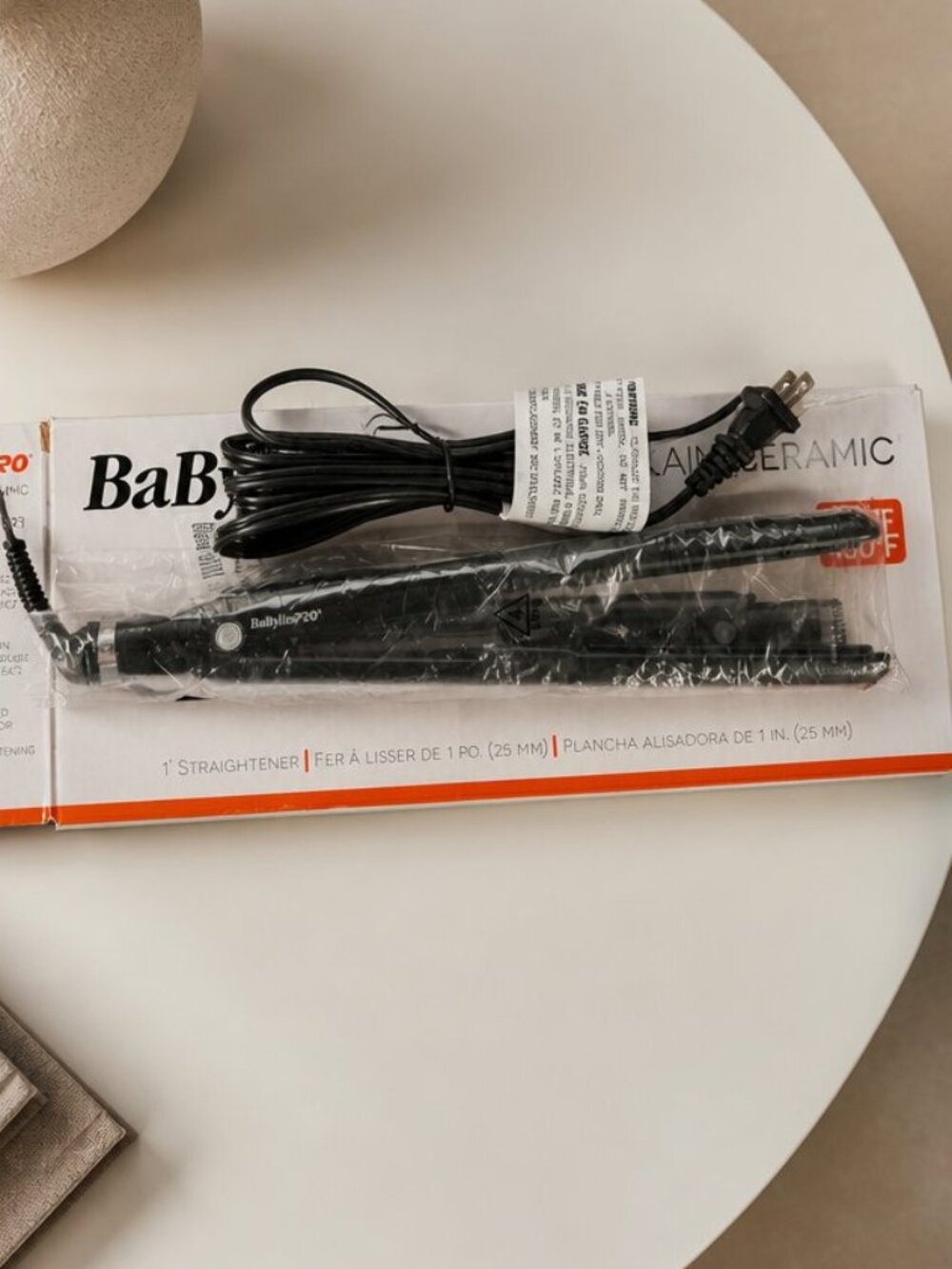 BaBylissPRO Porcelain Flat Iron Hair Straightener for Professional Salon NEW - Picture 3 of 3
